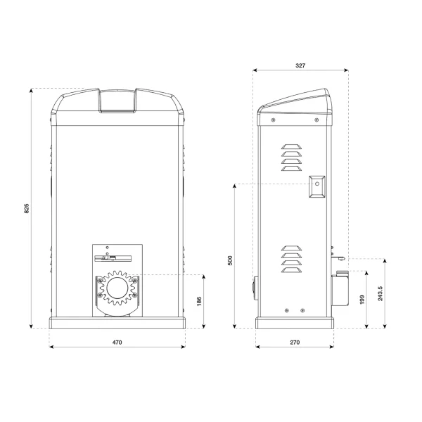 Beninca BISON 45 OTI sliding gate motor - Image 2